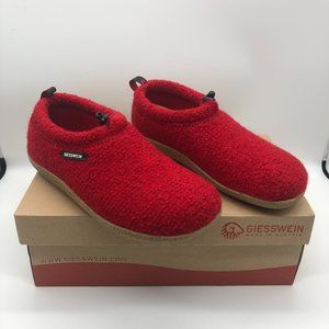 Giesswein Women's Vent Unlined high house shoes, Red